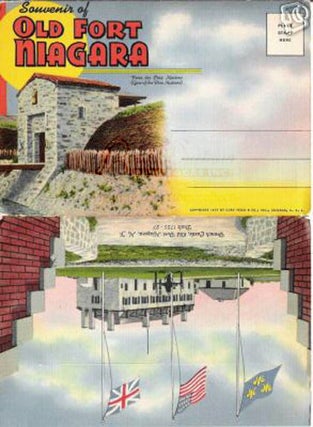 Item #1465 Vintage Old Fort Niagara, New York Souvenir Postcard Folder. Old Fort Niagara