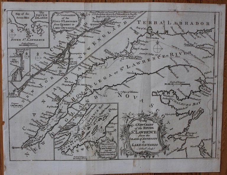 Item #2202 A New Chart of the River St. Lawrence from the island of Anticosti to Lake Ontario. Andrew  BELL, 1726–1809.