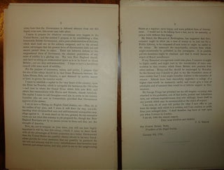 Letter to Sir Joseph Banks