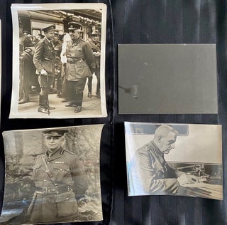 Item #2773 Sir Sam Hughes collection of 1 letter, 4 photos and 1 glass photo plate. Sir Samuel...