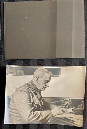 Sir Sam Hughes collection of 1 letter, 4 photos and 1 glass photo plate