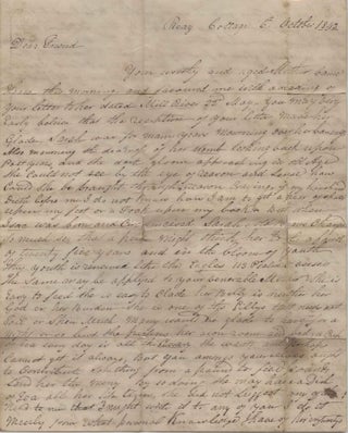 Stampless Letter from England to Prince Edward Island 1842