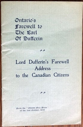 Lord Dufferin 6 ephemera collection