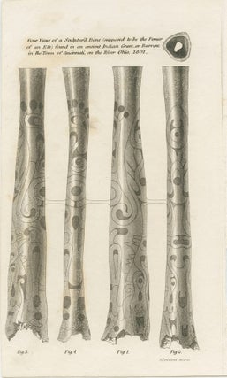 Item #3365 Four Views of a Sculptur'd (sic) Bone engraving. Joseph DENNIE, Oliver Oldschool