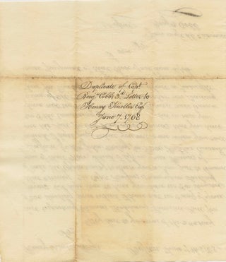 Duplicate (reminder) letter for payment of £300 from Capt. Benjamin Cobb