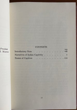 Narratives of Captivity among the Indians of North America : A List of Books and Manuscripts