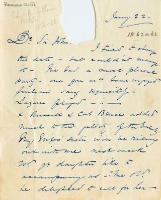 Item #4460 Edward Sothern handwritten Letter Signed to Sir John Heron Maxwell. Edward Askew SOTHERN