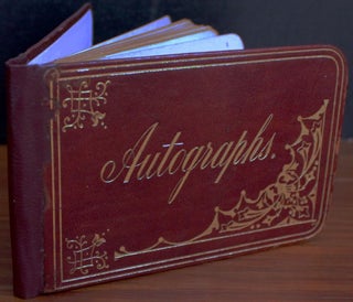 Item #4494 1880's autograph book, about 50 pages, owned by Kitty Scott of Toronto, Ontario....