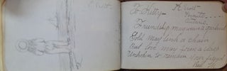 1880's autograph book, about 50 pages, owned by Kitty Scott of Toronto, Ontario