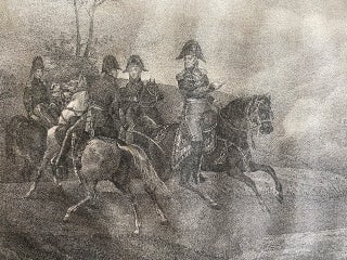 General W.H. Harrison and Staff at the Battle of the Thames engraving