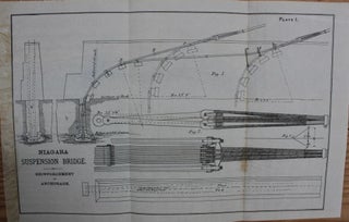 Item #4553 6 folding plates from "Report On The Renewal Of Niagara Suspension Bridge ...1880"...