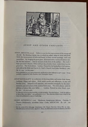The Osborne Collection of Early Children's Books, Vol. 1 (1566-1910) , Vol. 2 (1476-1910)