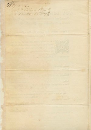 Guy Carleton, Lord Dorchester, Document Signed giving an account of money that is owed from October 25th to December 14th 1793.