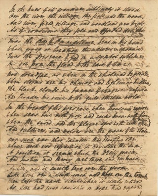 John Holland original manuscript poem, "The Rainbow" signed (titled and dated May 12, 1820)