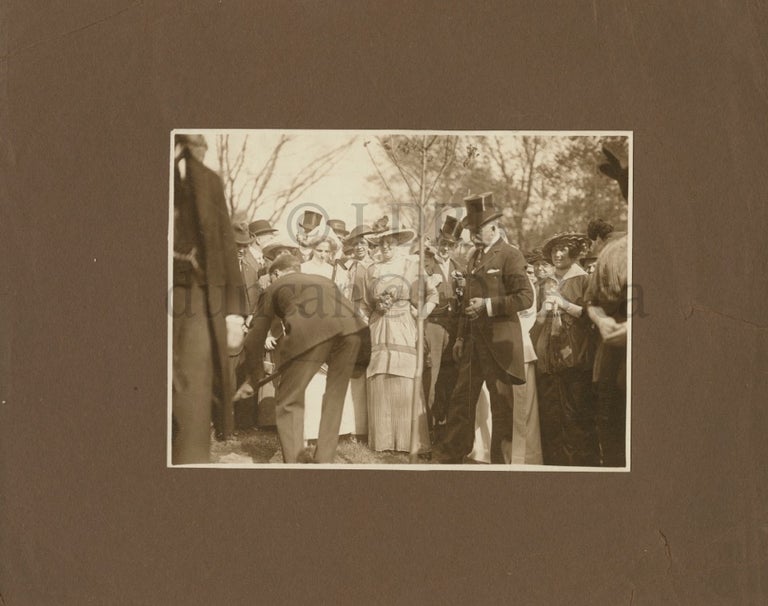 Item #4814 Photo of Sir William Mulock and others at a ceremony. Sir William MULOCK.