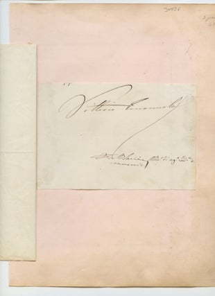 Item #4879 Signature of Victor Emanuel II (Vittorio Emanuele Maria Alberto Eugenio Ferdinando...