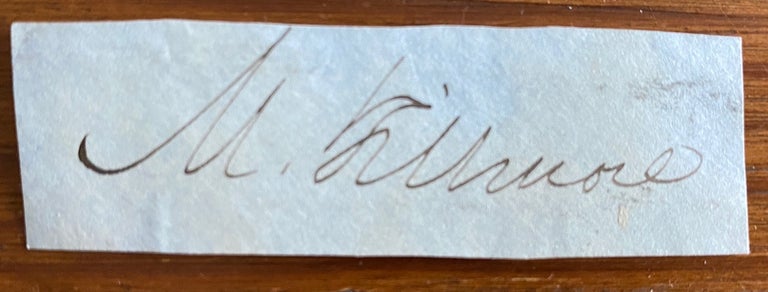 Item #4882 Cut signature of 13th US President, Millard Fillmore. Millard FILLMORE.