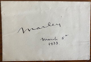 Item #4890 Signature on envelope of Dudley Leigh Aman, 1st Baron Marley. Dudley Leigh AMAN, Lord...