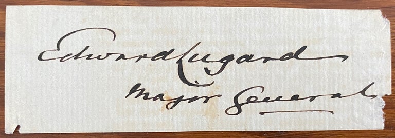 Item #4903 Cut signature of Sir Edward Lugard. Sir Edward LUGARD.