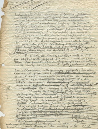 Item #4939 Typed Letter Signed (TLS) of George Williams Brown - draft of a book review. George...