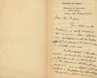 Item #4941 Autographed Letter Signed (ASL) of Douglas Brymner to Coyne. Douglas BRYMNER, James...
