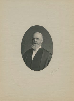 Item #5844 Black & white oval portrait photo of Sir William Mulock. Sir William MULOCK, Josiah...