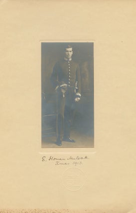 Item #5845 Albumen 1913 photo of E. Homan Mulock. Edward HOMAN MULOCK, subject