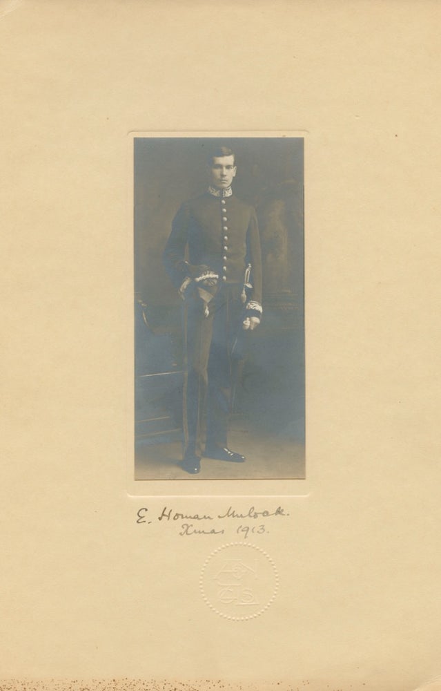 Item #5845 Albumen 1913 photo of E. Homan Mulock. Edward HOMAN MULOCK, subject.