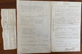 Item #5848 Three printed and signed documents two regarding British forces in the Windward and...