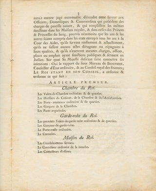 Arrêt du Conseil d'État du roi - du 15 Mai 1778