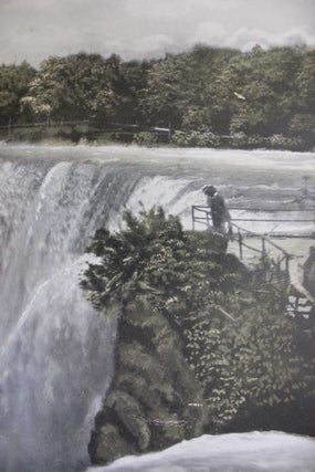 Two Niagara Falls prints - American Falls from Goat Island and Horseshoe Falls from Goat Island