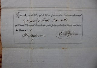 Indenture for the sale of land in the Township of Enniskillen in the County of Lampton from Ogle Gowan to A.A. Riddell (March 31, 1854)