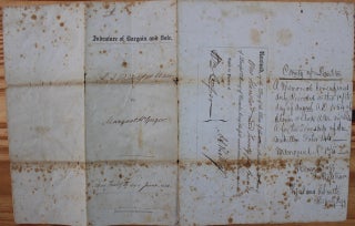 Indenture for the sale of land in the Township of Enniskillen in the County of Lampton from A.A. Riddell to Margaret McGregor wife of John Morrison (June 12, 1854)