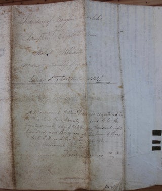 Indenture for the sale of land in the Township of Zorra, County of Oxford, District of London from Jonathan and Elizabeth Dean to Robert Williams (September 6, 1831)