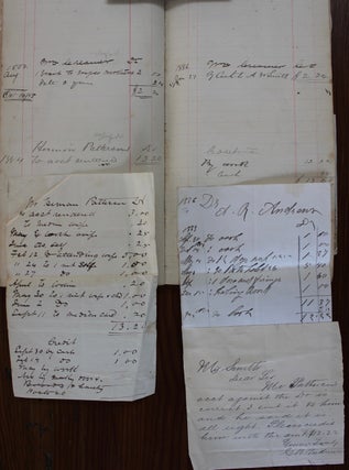Handwritten Ledger of Dr. Alfred Andrews Account Records 1880-86