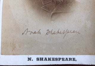 Noah Shakespeare Signed Cabinet Card