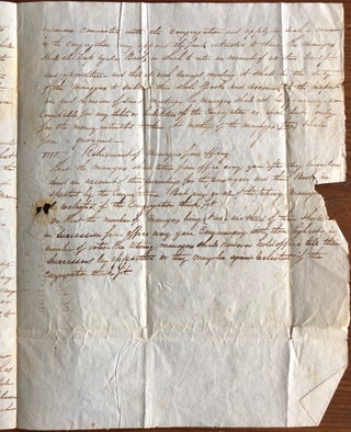 Draft of Church Constitution letter [Missionary Synod of the United Secession Church in Upper Canada]