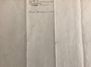 Typed Letter Wilfrid Laurier signed on House of Commons letterhead, February 25th, 1914, to lawyers of 2nd Lady Strathcona
