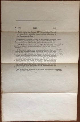 Item #8079 Bill. An Act to repeal the Statute 16 Victoria, chap. 80, and to make better provision...