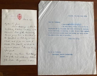 Item #8120 Robert Falconer, President of the University of Toronto, ALS to Sir James P. Whitney....