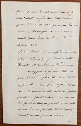 Joseph-Etienne-Eugene Marmett Autograph letter signed (ALS)