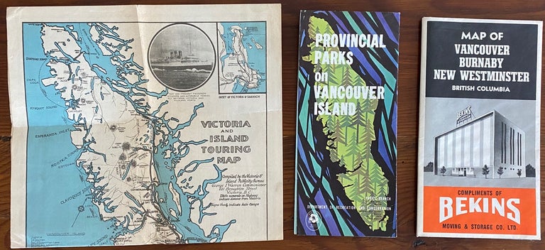 Item #8276 3 Vancouver, Victoria BC related maps.