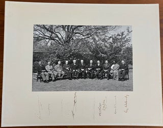 Item #8285 The 1960 Commonwealth Prime Ministers' Conference signed group photo of all 11...