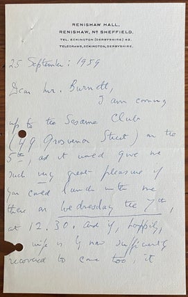 Edith Sitwell Letters collection