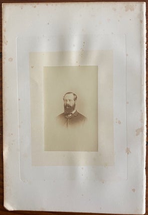 Item #8330 [His Excellency Viscount Monk] albumen photo. Charles MONK, 4th Viscount Monck,...