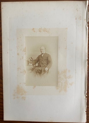 Item #8334 [Honorable Joseph Howe] albumen photo. Joseph HOWE, William NOTMAN, photographer