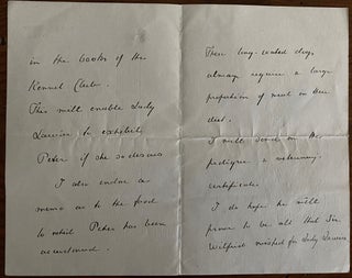 Manuscript letter from Lady Ishbel Aberdeen to Wilfrid Laurier