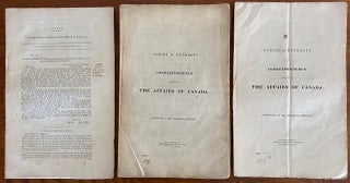 Item #8378 Lord Durham 3 Parliamentary Papers Responses Collection. Lord John George Lambton Earl...