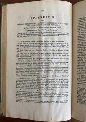 The Law of 1863 relating to Roman Catholic separate schools in Upper Canada bound with Ontario and Manitoba [Louis Riel & North West Rebellion)