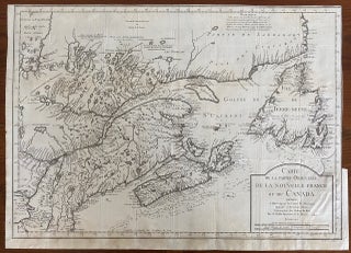 Item #8608 Carte de la Partie Orientale de la Nouvelle France ou du Canada. Jacques Nicolas BELLIN